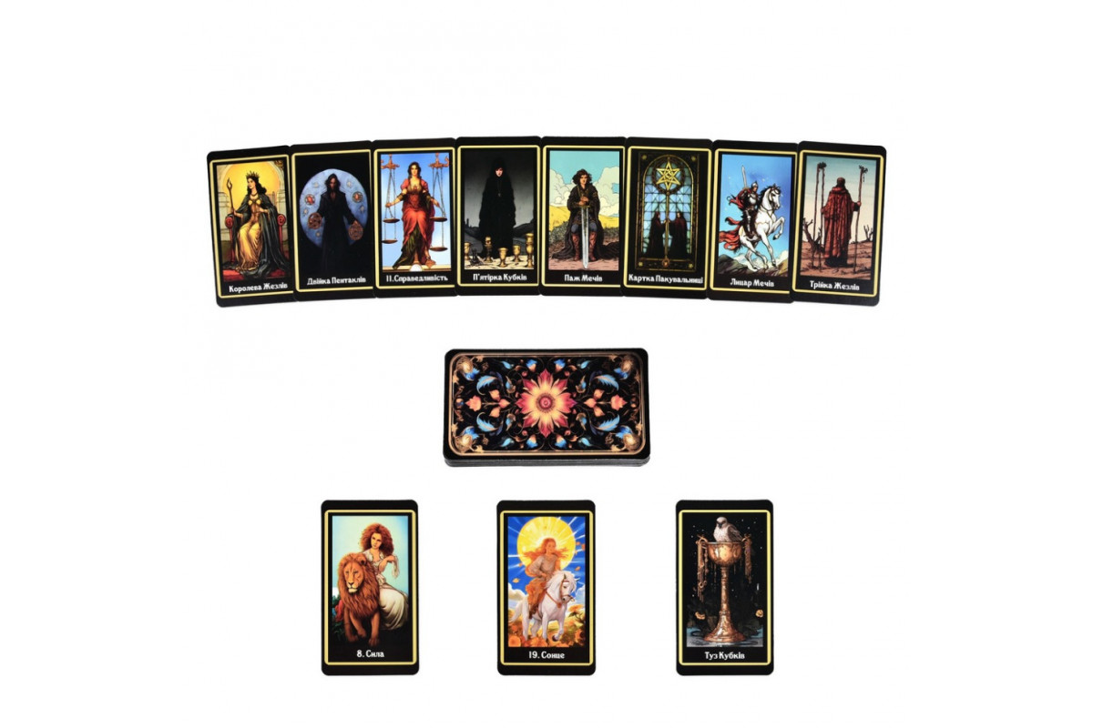 Гадальные карты Таро 30689 карточка со ссылкой на инструкцию 78 штук