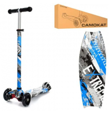 Самокат детский MAXI iTrike JR3-055-2-WP7 с подсветкой