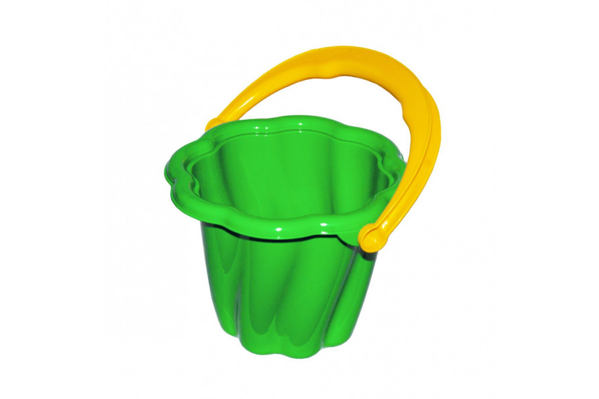 Детское игрушечное ведерко "Ромашка" 1142 Зеленый