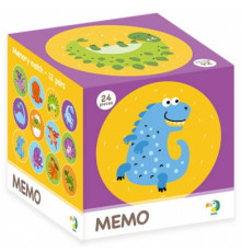 Детская настольная игра мемо "Динозавры" DoDo 300142, 24 фишки