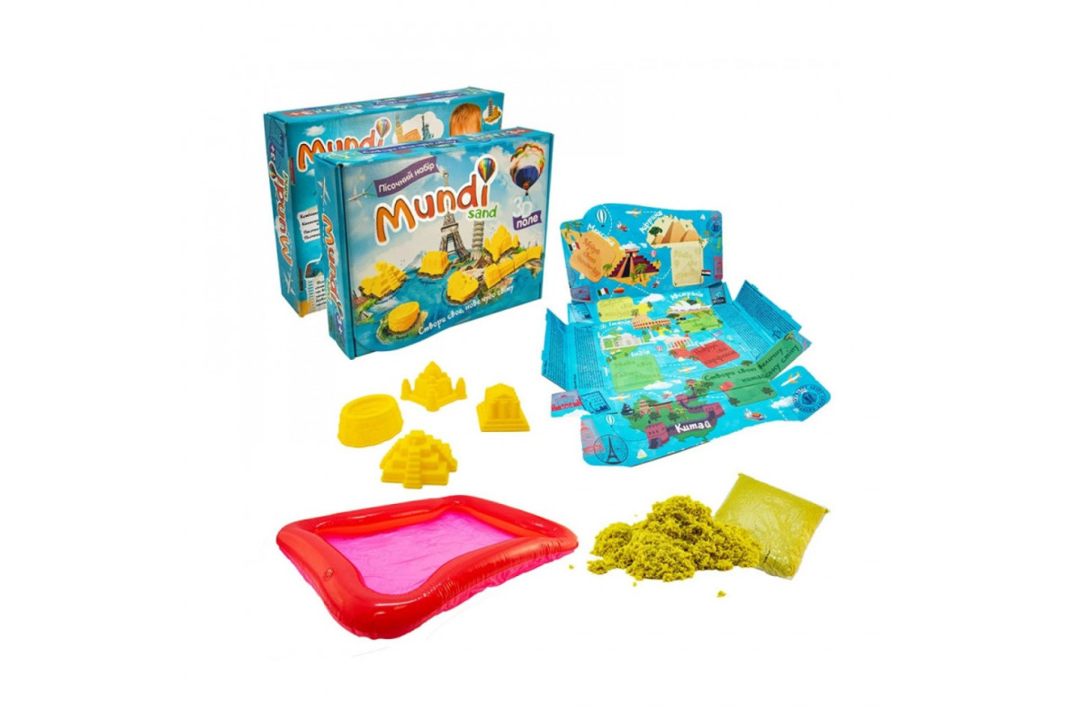 Набір для творчості "Mundi sand" Strateg 39000, 9 формочок