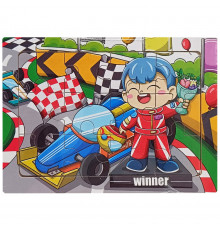 Детский деревянный пазл-вкладыш "Победа" MD 1354-2, 12 элементов 15 х 11 х 0,4 см