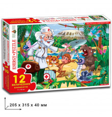 Детские пазлы "Доктор Айболит" 86119 на 12 деталей