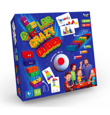 Розвиваюча настільна гра "Color Crazy Cubes" Danko Toys CCC-02-01U з дзвіночком