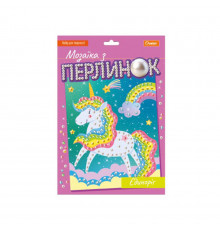 Детский набор для творчества "Мозаика из жемчуга единорог" НТ-38-03