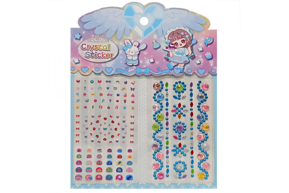 Наклейка камни XY-008-1(Blue) для авто, ноутбуков, телефонов