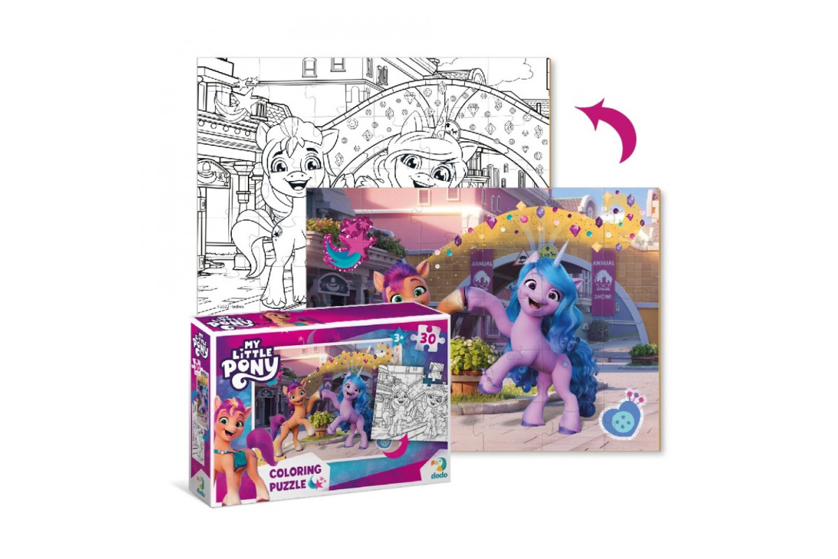 Дитячі Пазли 2в1 My Little Pony "Подружки та веселка"  DoDo 200134 30 елементів