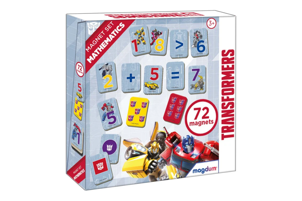 Набір магнітів  Magdum МЕ 5031-42 "Трансформери. Математика"