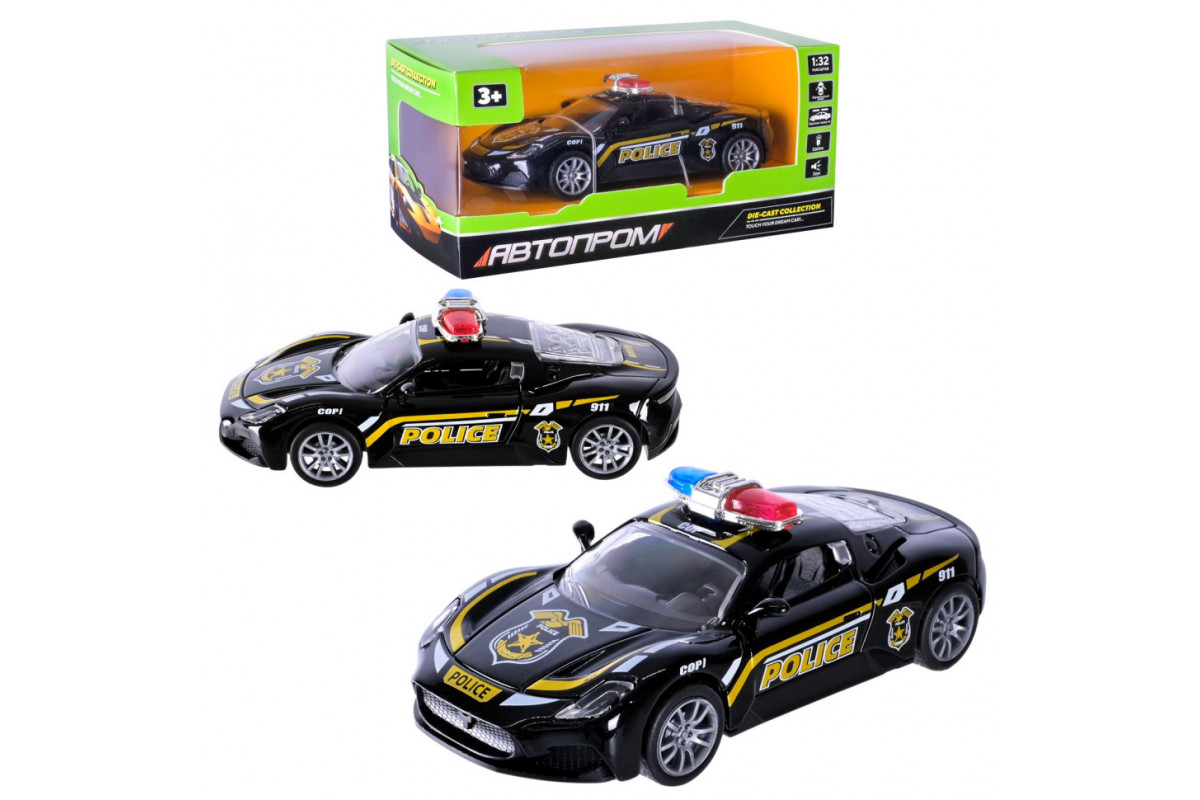 Детская игровая машинка "Police" AP74204(Black) масштаб 1:32