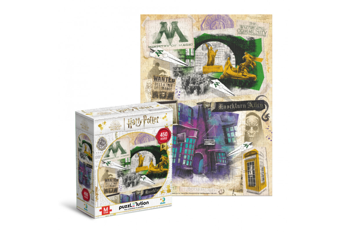 Пазл класичний "Harry Potter. Міністерство магії та Алея Ноктерн" 200504, 450 елементів