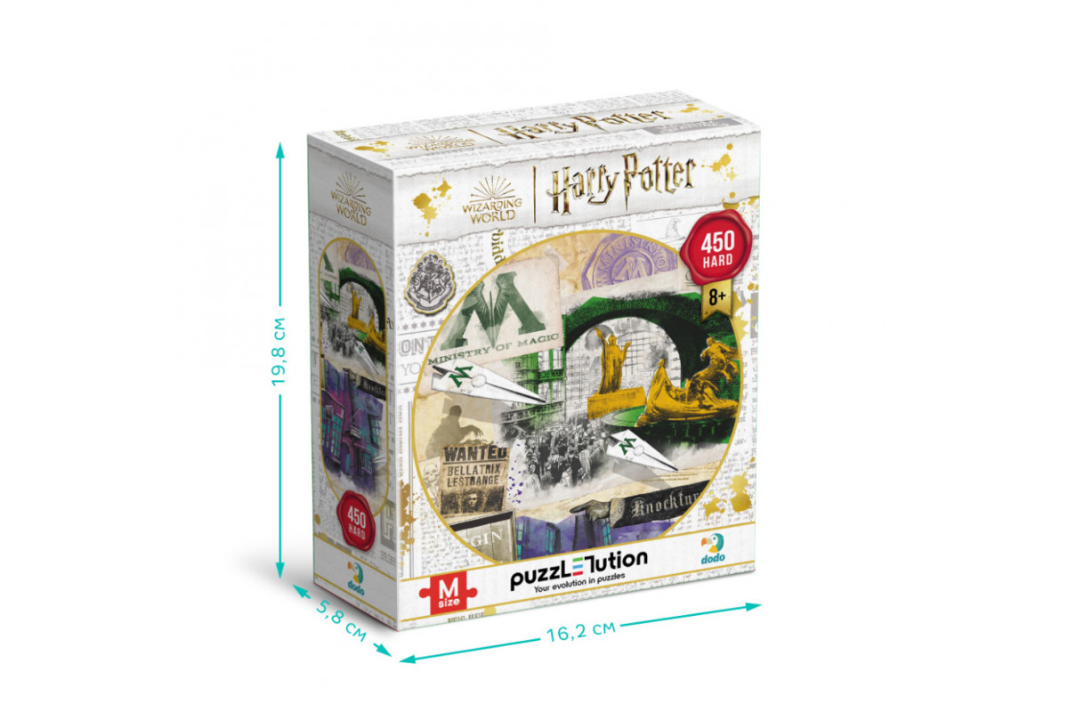 Пазл класичний "Harry Potter. Міністерство магії та Алея Ноктерн" 200504, 450 елементів