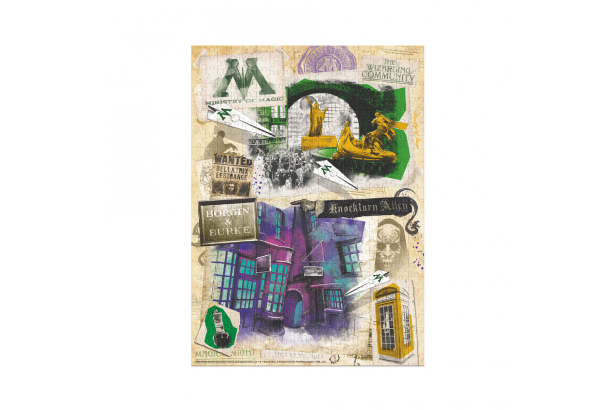 Пазл класичний "Harry Potter. Міністерство магії та Алея Ноктерн" 200504, 450 елементів