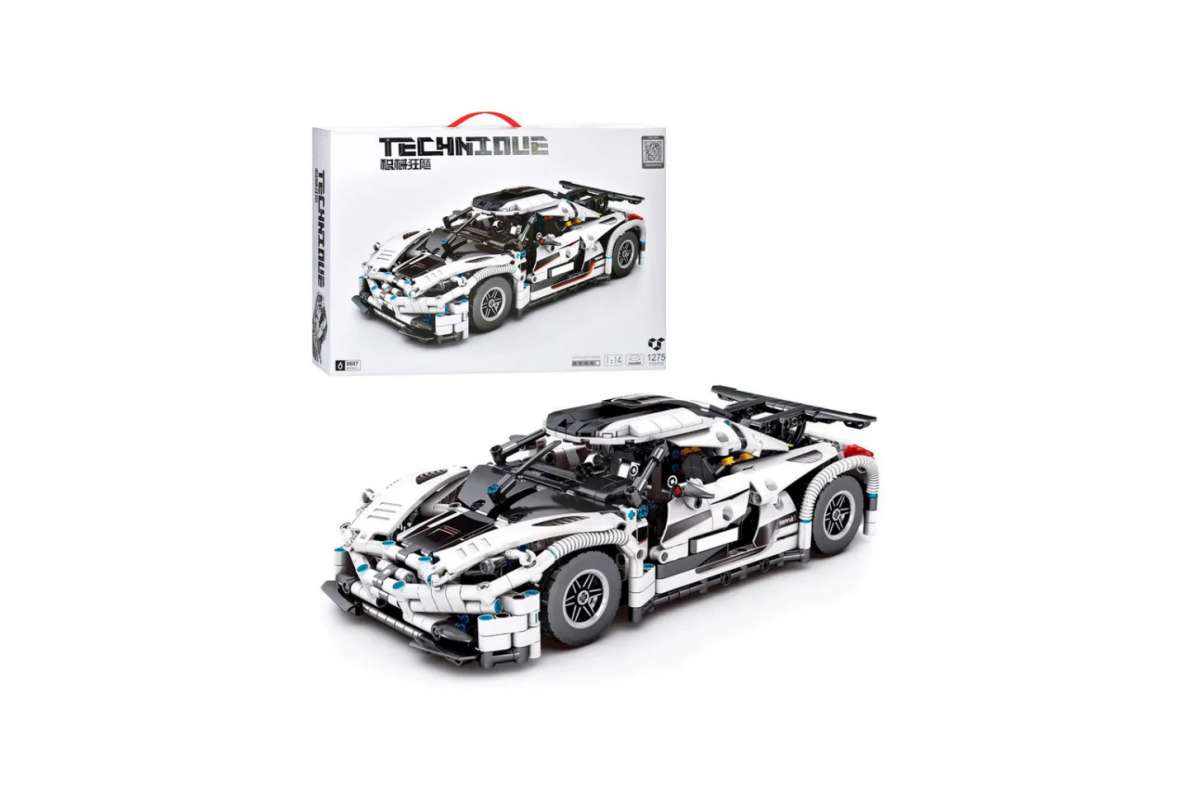 Детский конструктор "Гоночная машина" Bambi 8607 1275 деталей