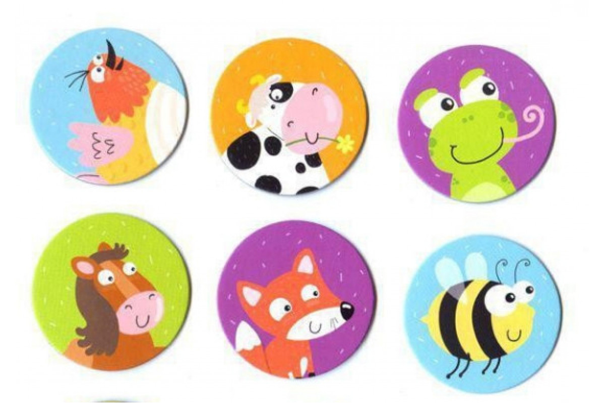 Детская настольная игра Мемо "Животные" DoDo 300145, 12 изображений