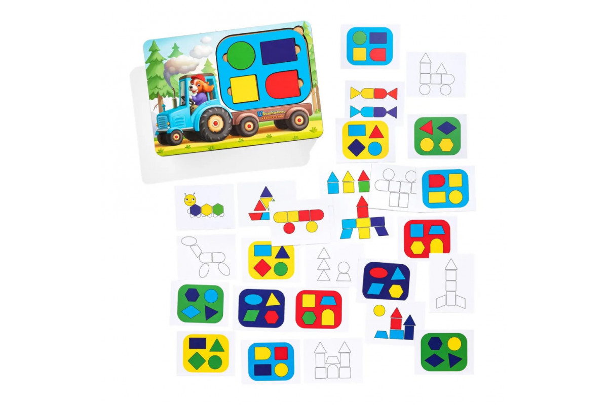 Дитячий пазл-сортер "Трактор" (ПСД195) PSD195 танграм