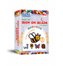 Детский набор для творчества. Магниты с термомозаики "Цветы-насекомые" TM-002, 5 фигур