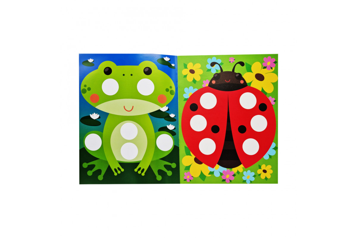 Розвиваюча книжка з наклейками "Кіт" 403945 для найменших