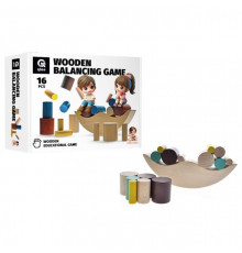 Деревянная детская игра-балансир "Луна" QB800-002, 16 элементов