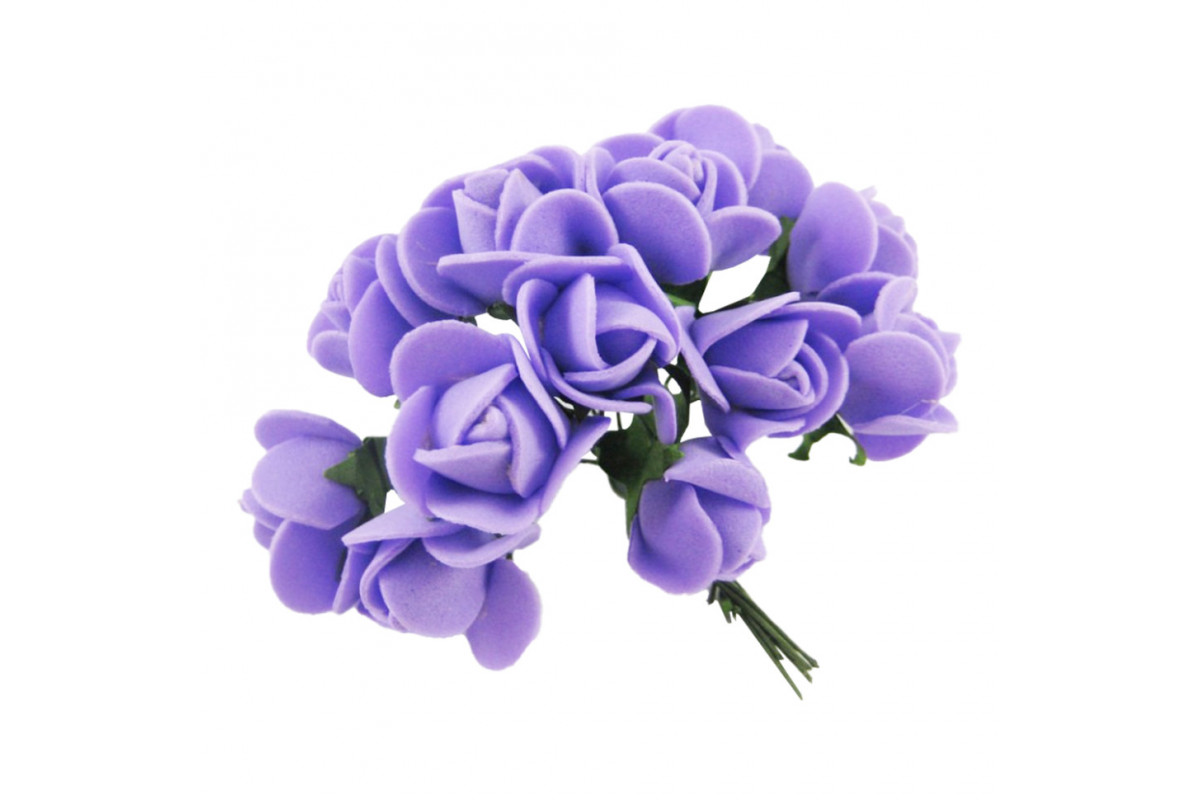 Декоративні троянди для творчості KV-728 пучок 12 штук