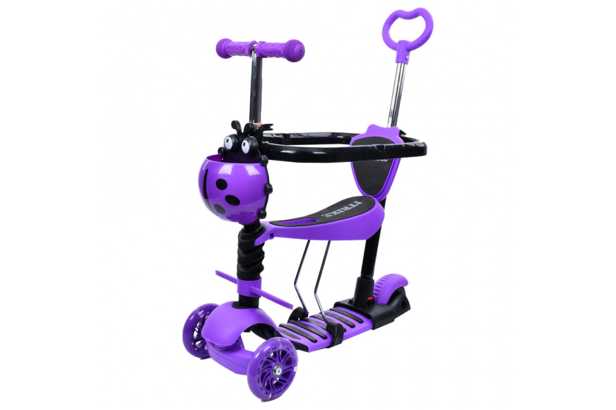 Самокат детский 3-х колесный 5 в 1 JR3-050-V, до 25 кг