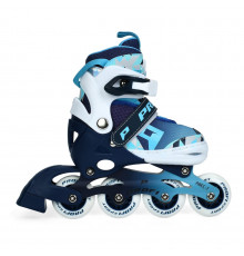 Детские раздвижные ролики A4156-S-BL, размер 31-34