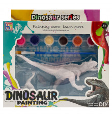 Набір для творчості Гіпсова розмальовка "Dinosaur" T55-1(Dinosaur1) 2 фігурки, фарби 6 кольорів