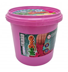 Набір креативної творчості "Кінетичний пісок" KidSand" KS-01-01 відро 1000г Рожевий