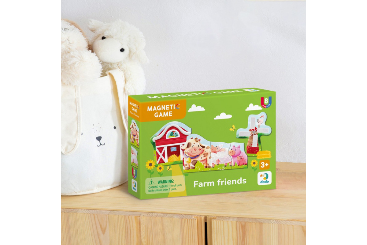 Детская магнитная игра "Друзья с фермы" 200255, 8 элементов