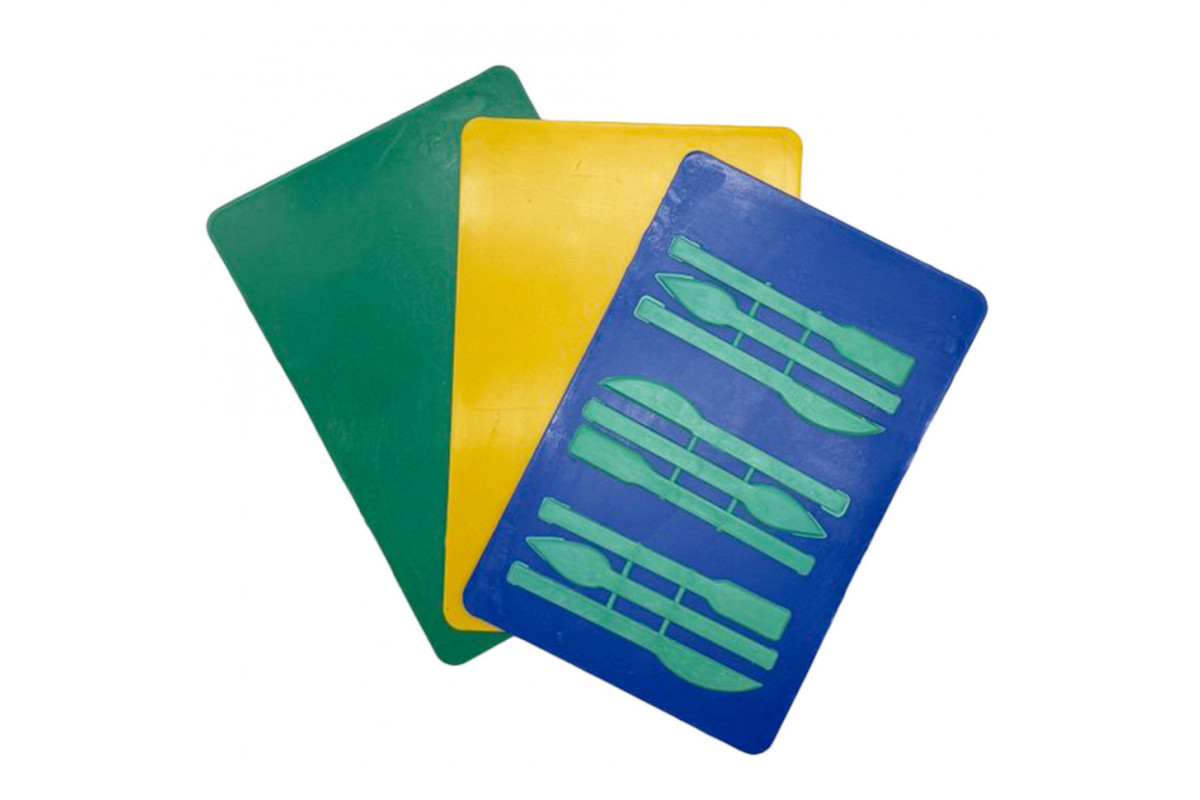 Доска для пластилина со стеками AS-0201 в ассортименте