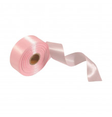 Атласна стрічка для рукоділля АБ-335, 2,5 см x 23 м, Світло-лососевий