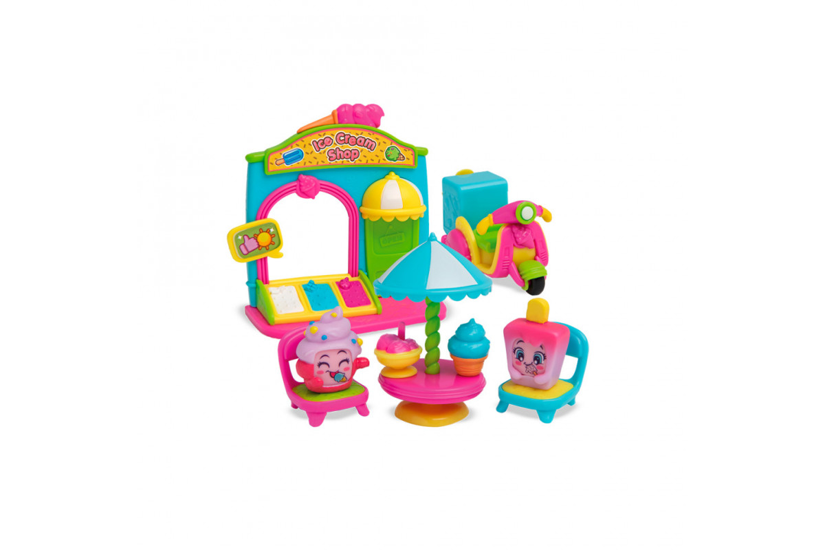 Игровой набор Джелатерия Moji Pops PMPSB216IN20, 2 фигурки, аксессуары