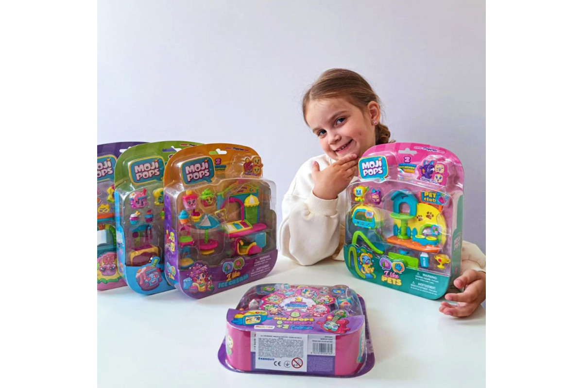 Игровой набор Джелатерия Moji Pops PMPSB216IN20, 2 фигурки, аксессуары