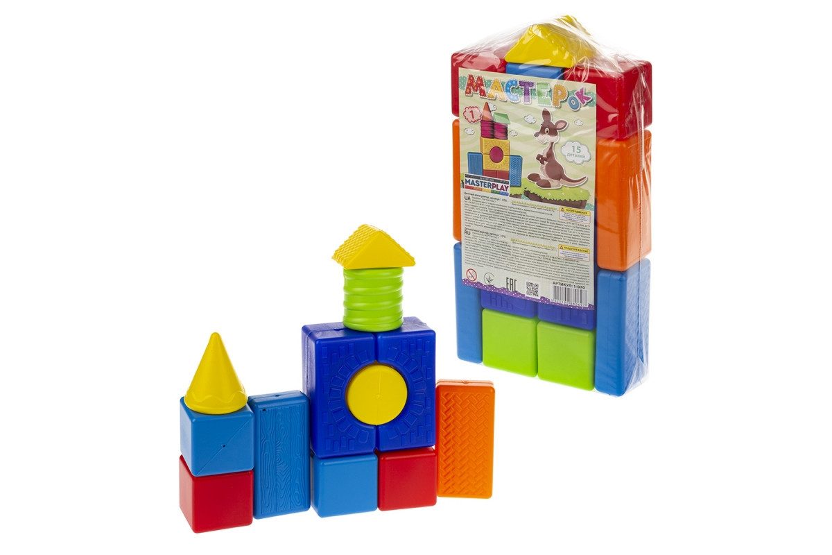 Конструктор "Мастерок" №1 1-070 15 деталей