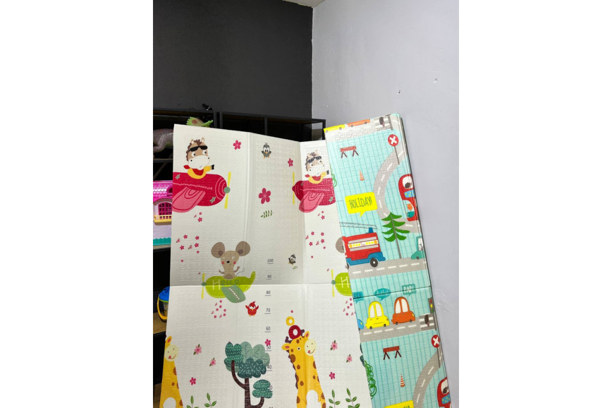 Термоковрик двухсторонний Транспорт K6601-1, 120х180 см