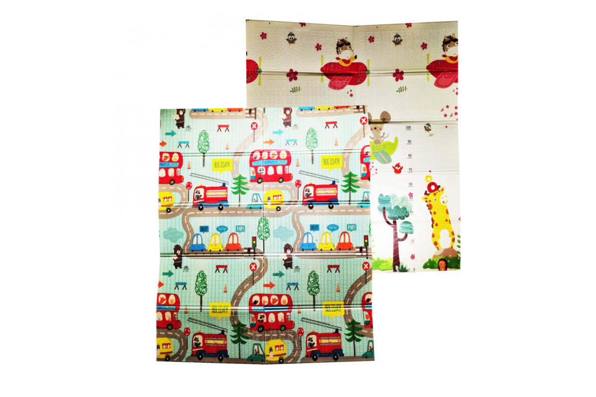 Термоковрик двухсторонний Транспорт K6601-1, 120х180 см