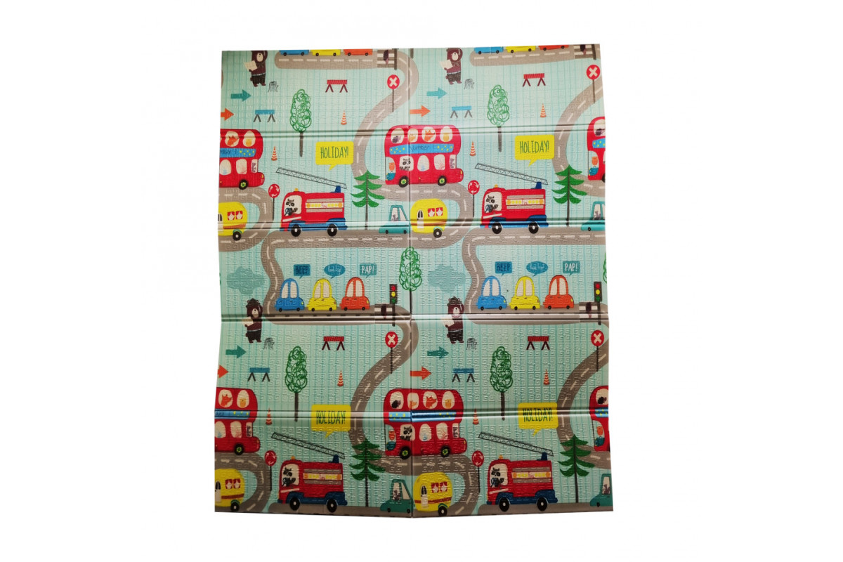 Термоковрик двухсторонний Транспорт K6601-1, 120х180 см