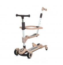 Самокат детский трехколесный 3 в 1 JR3-127-BRN, колеса со светом