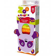 Пластилин лёгкий ZOOлипашки "Панда" ZIRKA 140214 (14 разноцветных стиков по 6 г)