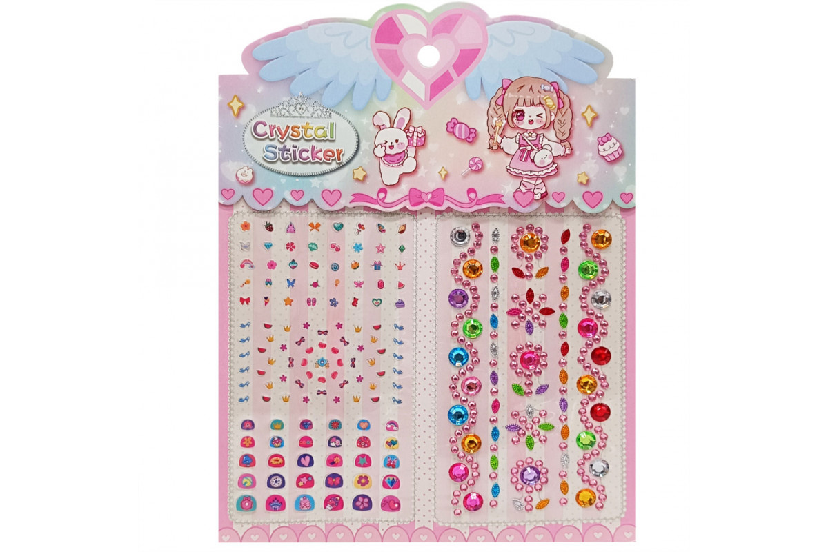 Наклейка камни XY-008-1(Pink) для авто, ноутбуков, телефонов