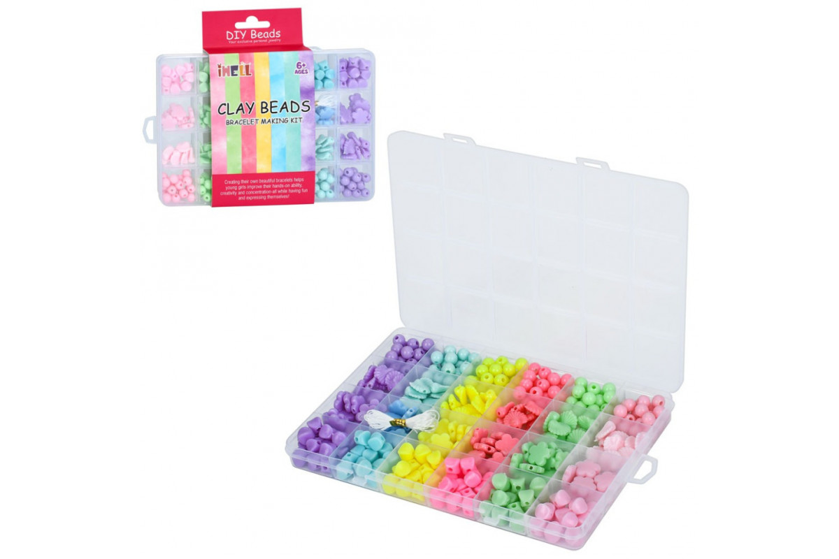 Набор бисера для изготовления креативных аксессуаров AWE-C1A, нитки, бусины
