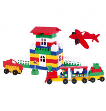 Детский Конструктор "Техно" 3640TXK, в чемоданчике 107 деталей