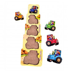 Настольная игра-сортер "Щенки-трактористы" Ubumblebees (ПСФ068) PSF068 больше-меньше
