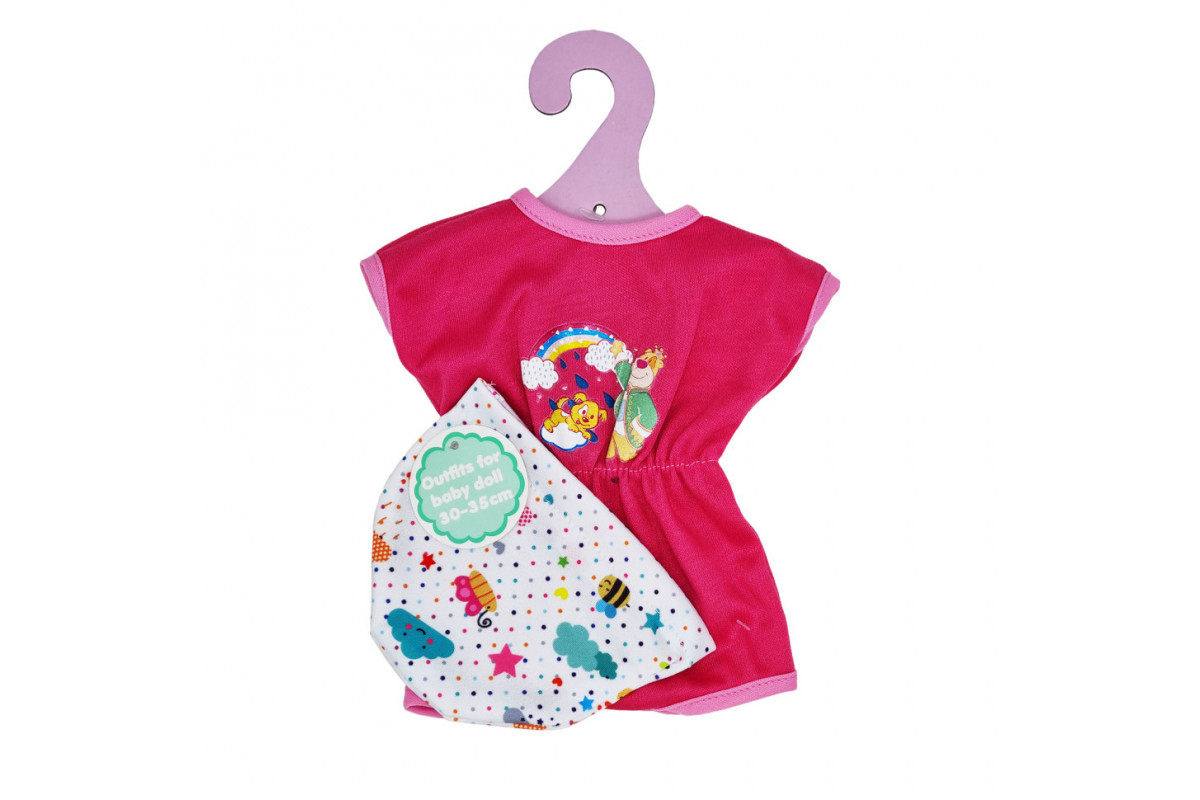 Игровой набор "Платье для куклы Радуга" YLC235P с шапочкой