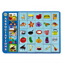 Деревянный пазл-вкладыш "Ассоциации - 1" Ubumblebees (ПСД098) PSD098, 25 плашек