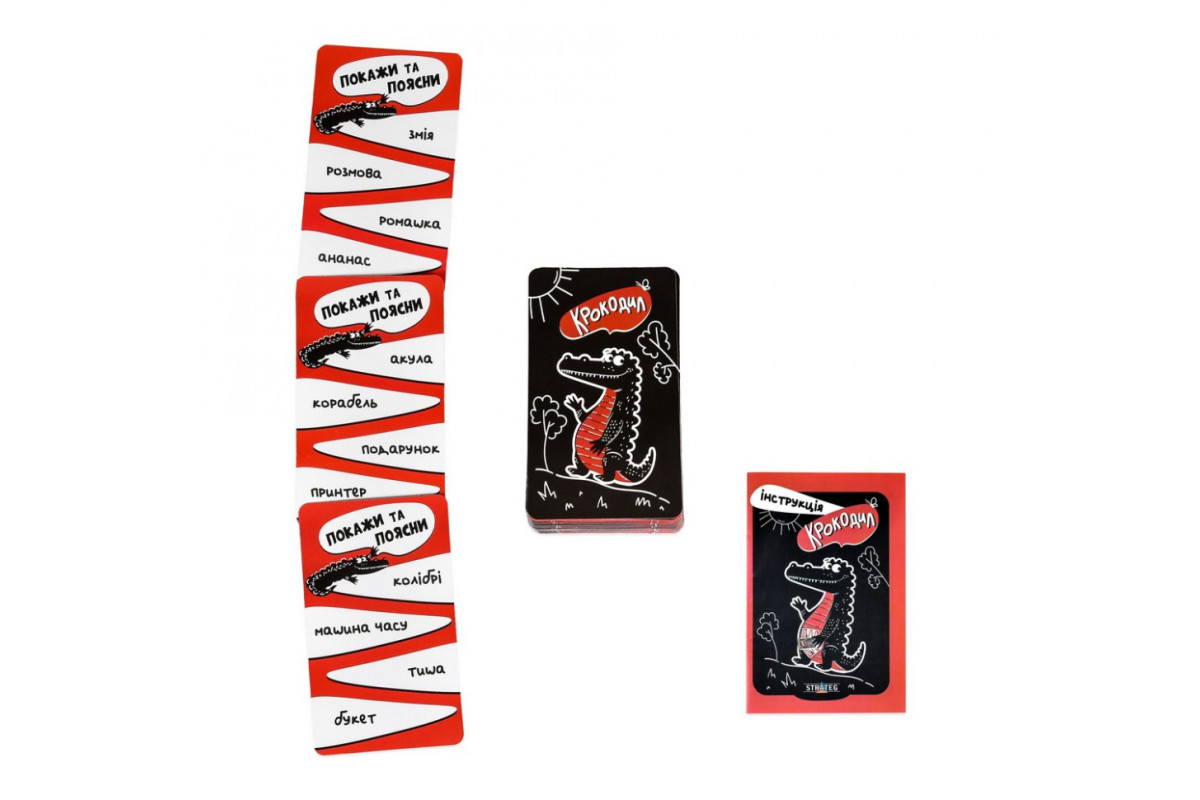 Настольная игра "Крокодил" 30686 инструкция 36 карт