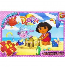 Дитячий пазл класичний "Дора" DZ01 постер 35 елементів