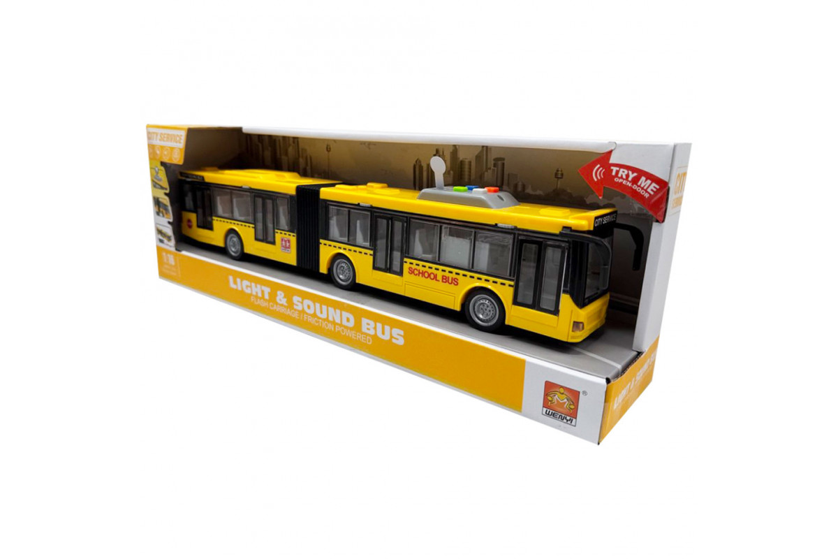 Детский игрушечный Автобус WY913A, световые и звуковые эффекты
