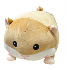 Дитяча м'яка іграшка "Хом'як" L1121(Brown) іграшка з пледом, розмір 50 см