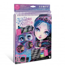 Набор для творчества Скетчбук: Эклипсия, черные листы Nebulous Stars 11121, 8 ручек