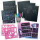 Набор для творчества Скетчбук: Эклипсия, черные листы Nebulous Stars 11121, 8 ручек